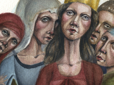 The Women illustration watercolor