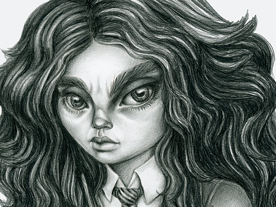 Teen Witch drawing graphite illustration pencil