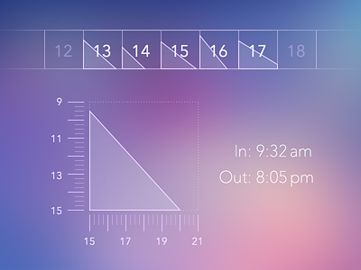 visualize the time period that stay in company calendar time visualization
