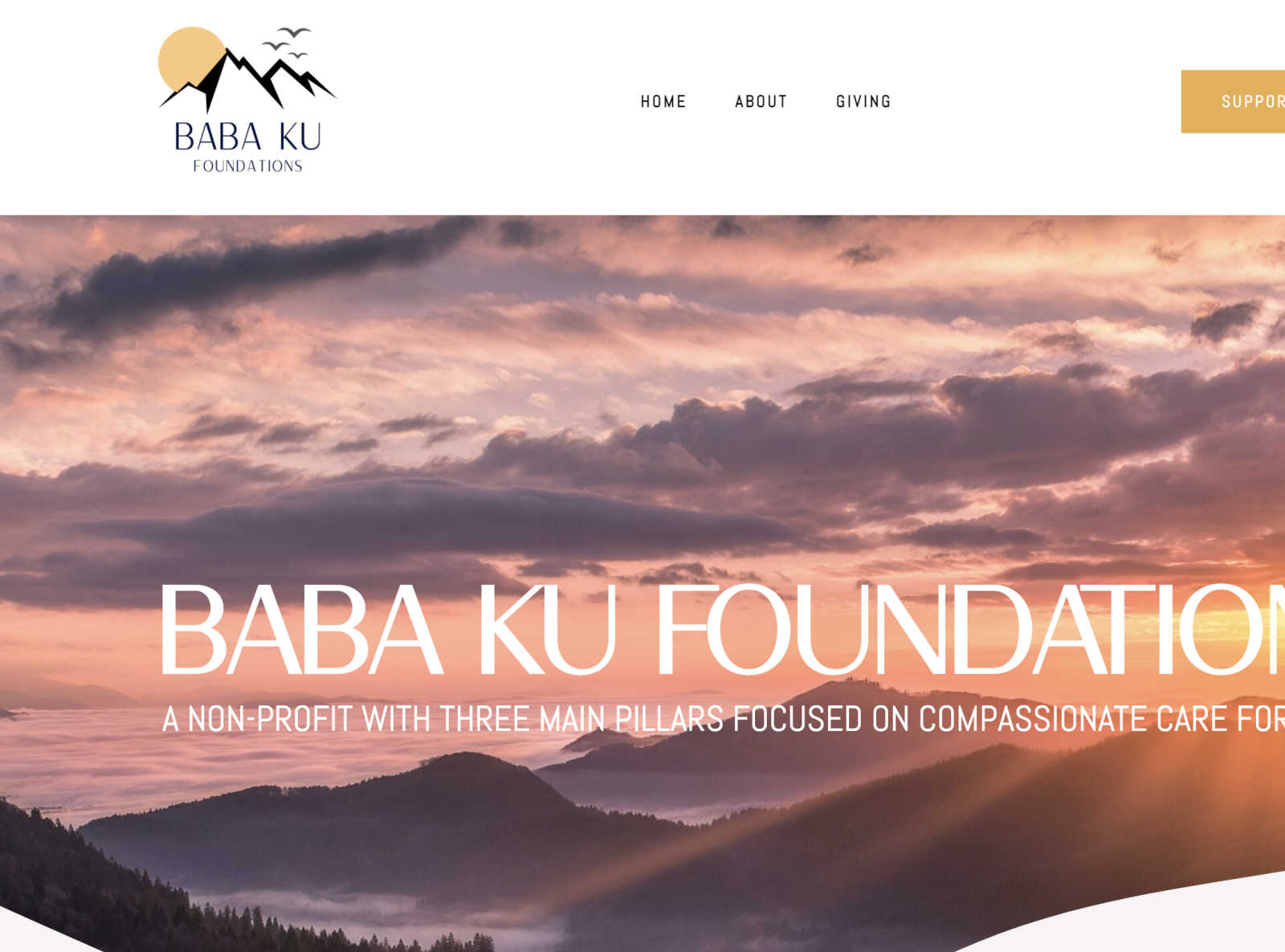 Baba Ku Foundations Website By Wecann On Dribbble