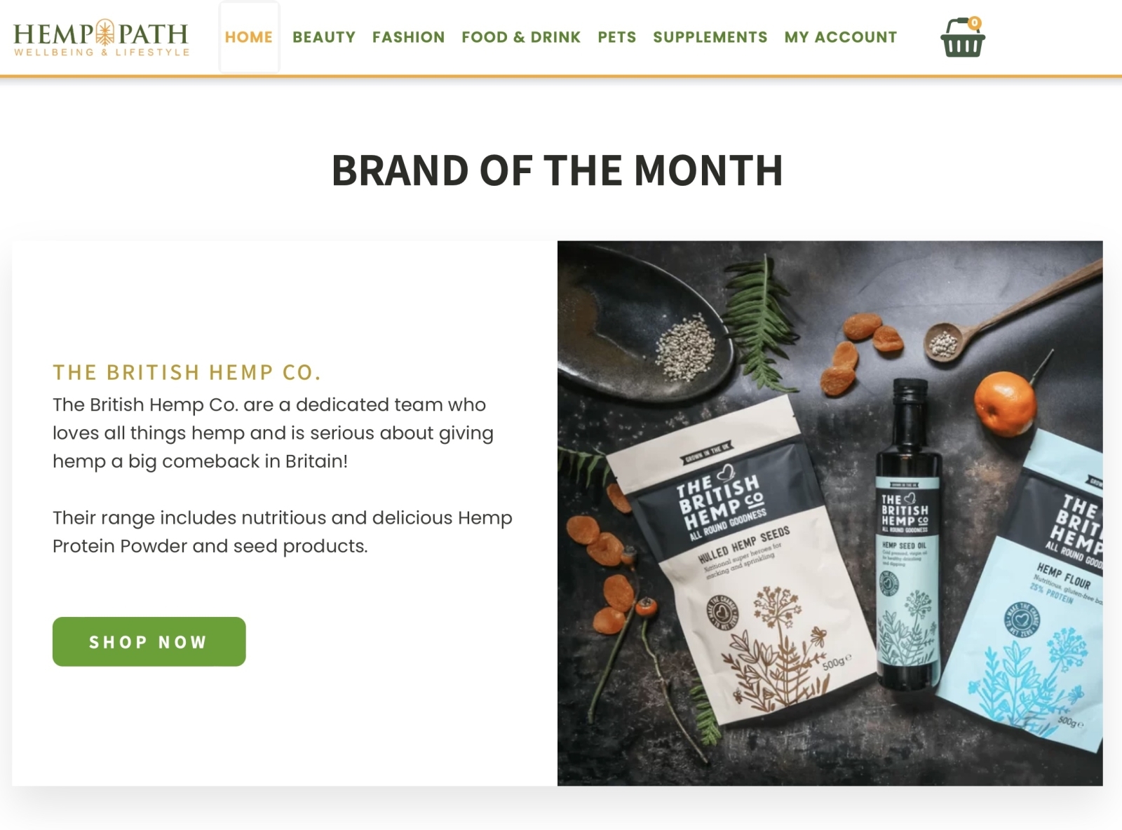 Hemppath.com - E-Commerce Website By Wecann On Dribbble