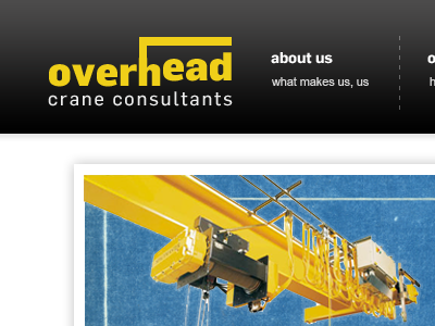 Overhead Crane Consultants branding logo redesign website