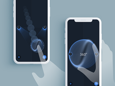 Lexicon SoundSteer App app audio led mobile speaker sphere ui ux