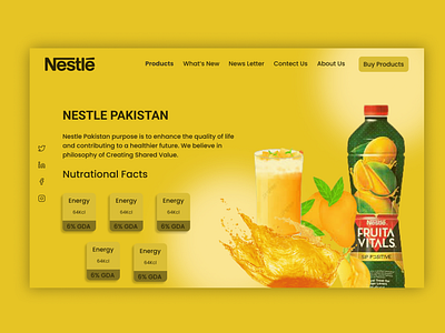 Redesign Nestle Pakistan Hero section | Rumii340✌