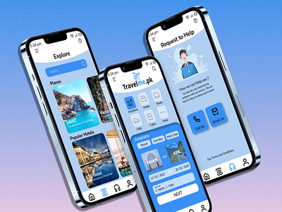 Travel Mobile app Design | Mobile Ui | Figma branding ui uidesign uxdesign