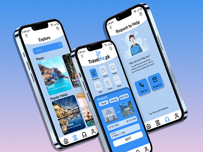 Travel Mobile app Design | Mobile Ui | Figma