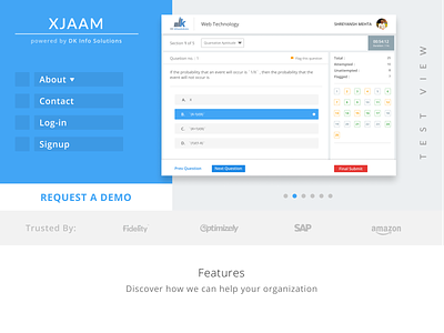 XJAAM - Learning Management System ui user experience design user interface design web deisgn website