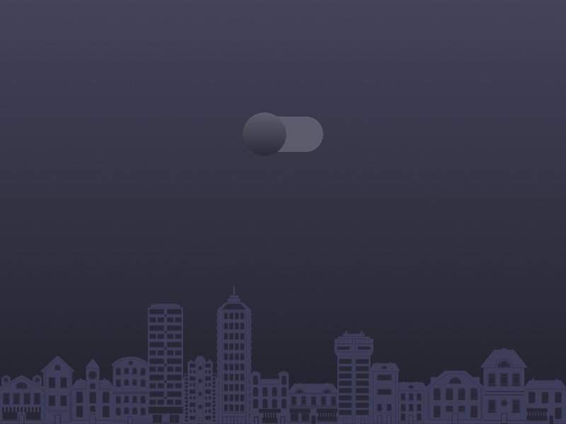 Toggle my city ui gif button design illustration user interface design
