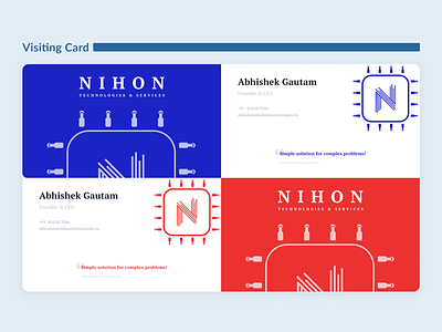Nihon | Brand Identity | Visiting Card branding logo visiting card design visitingcard