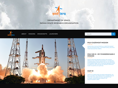 ISRO Redesign branding design logo ui user experience design user interface design web deisgn website