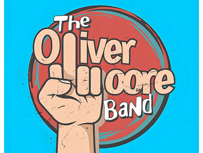 **The Oliver Moore Band**(Middle Stumpy Logo) adobe illustrator band logo graphic design illustration illustrator logo logo design music logo rock band logo the oliver moore band