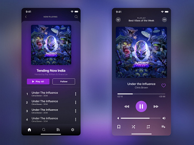 Music Player : ui ux design