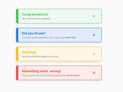 Flash Message : ui ux design