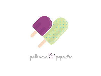 Patterns & Popsicles Logo boutique illustration logo polkadots popsicles