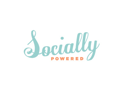 Socially Powered Logo // Social Media