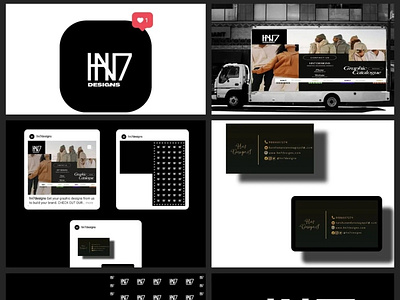 Brand identity design for HN7 DESIGNS