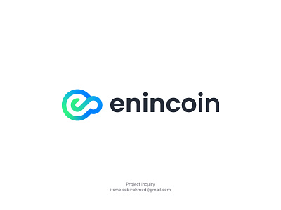 Payment logo design enincoin - branding -logo design- tech logo