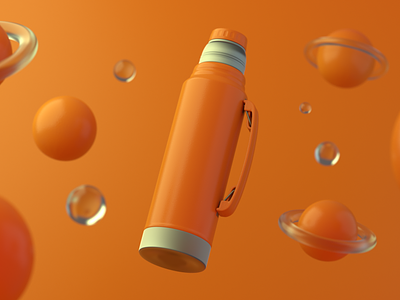 Vacuum Bottle | 3D Product Shot