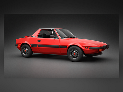 Fiat X19 - 3D Model and Render