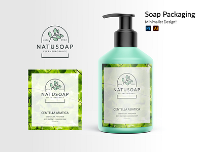 Soap Packaging Design branding clean cover design illustration logo packaging product soap vector