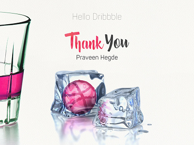 Dribbble Debut artwork clean debut design first shot hello ice minimal modern shot thanks white