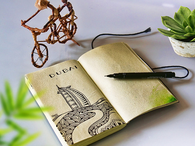 Dubai | Art art doodle drawing dubai hand drawn illustration line art paper pen sketch travel zentangle