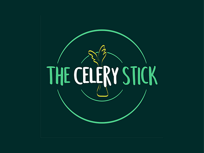 The Celery Stick Logo branding celery design healthy lifestyle kenya logo logo design typography vector wellness logo