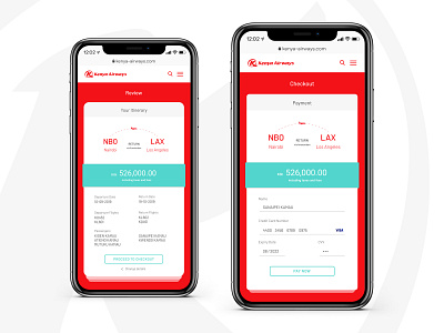 KQ Mobile Checkout design kenya ui ui design