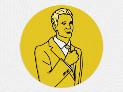 BARNEY 2 2d character 3d aftereffects how i met your mother illustration motion series stinson