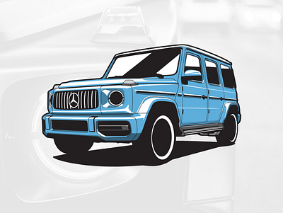 G Wagon art artwork auto automobile car design drawing graphicdesign illustration logo