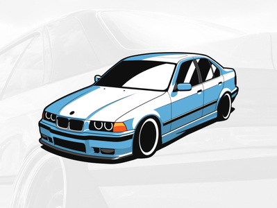 BMW E36 325i by Karolis Bagdonavičius on Dribbble