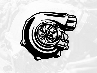 turbocharger vector art