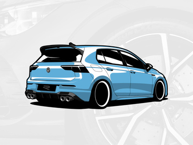 VW Golf 8 R 2021 by Karolis Bagdonavičius on Dribbble