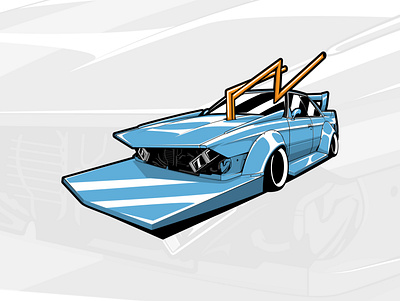 Kaido Racer custom car art artwork automobile car design drawing graphicdesign illustration logo vector