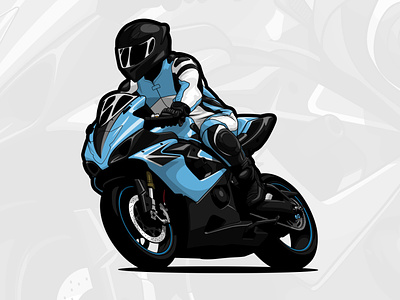 Suzuki GSXR Superbike automotive bike design gsxr illustration logo motor motorbike race racing superbike suzuki vector