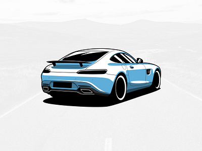 Mercedes-Benz AMG GT Illustration