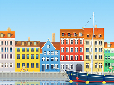 Copenhagen illustration for Hopper