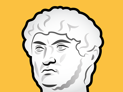 Nero drawing face illustration illustrator leader nero portrait rome sketch vector