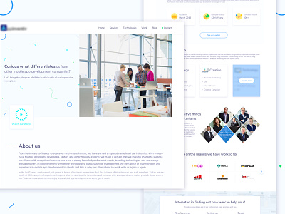 About us page about us about us page interaction design landing page ui ux website design