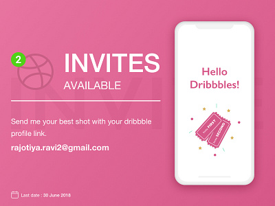 Dribbble Invite design dribble invite invitation invite