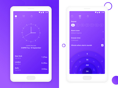 Redesign OnePlus alarm app by Ravi Sharma on Dribbble