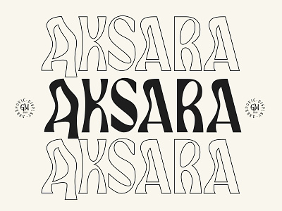 Aksara - Akrapovic Display badge branding design font giemons graphic modern new old school poster serif trend type typeface