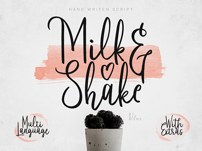 Milk & Shake Script Font