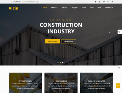 Construction Company's Website