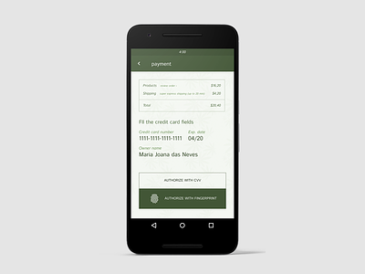 UI Challenge - Credit Card Screen credit card form form interface design payment