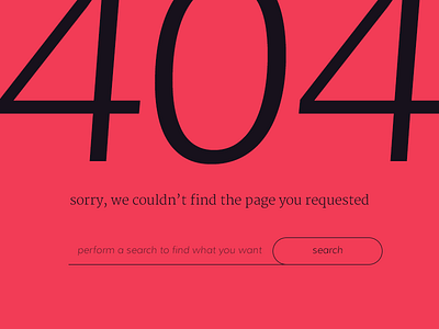 UI Challenge - 404 404 404 page error page