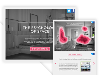 Psychology Of Space asset layout mock up site design web