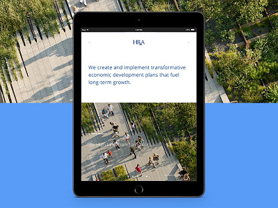 HR&A branding design ipad responsive ui ux website