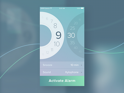 Day 07 — Settings alarm clock app challenge daily free ios settings sketch time ui