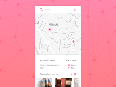 Day 20 — Location Tracker app challenge daily free geo location location tracker map sketch ui